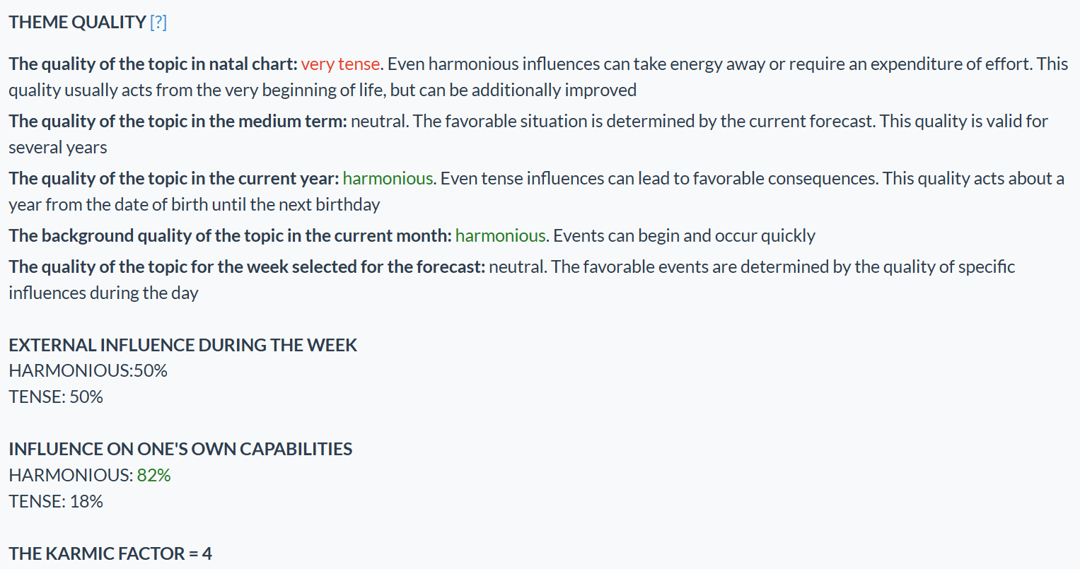 astrological forecast
